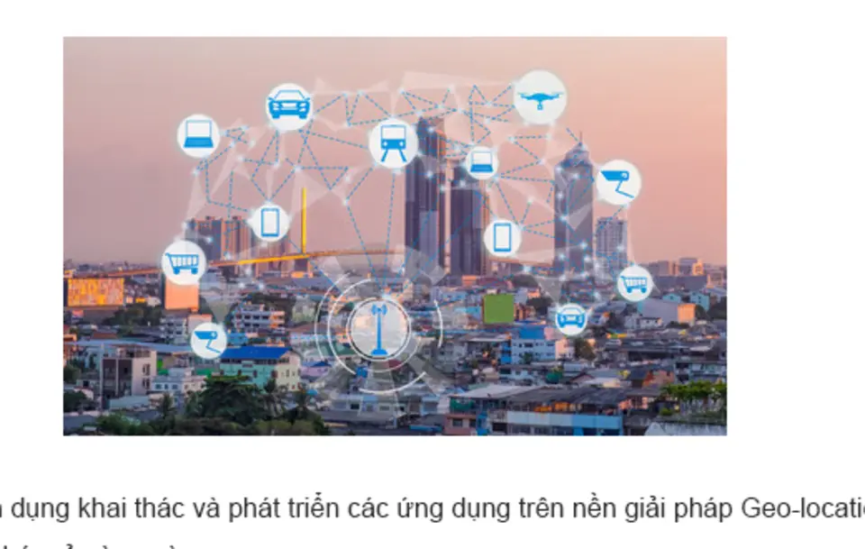 Minh họa ứng dụng dữ liệu vị trí trong thành phố thông minh